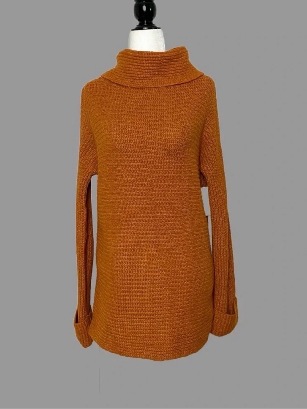 💛 XS 💛 NWT Anthro Sweater Turtleneck Soft Cozy Warm Oversized Cuffs